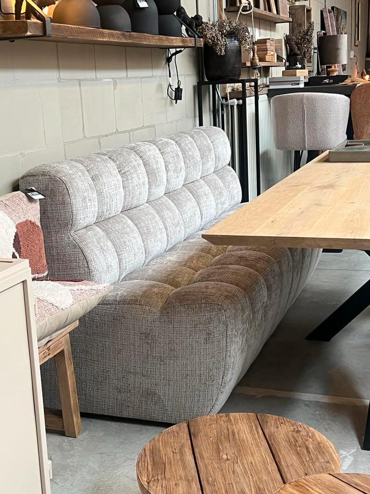 Eetbank Marbella Taupe - Chique & Comfortabel Designbank, Antiek en Kunst, Antiek | Meubels | Stoelen en Banken, Ophalen