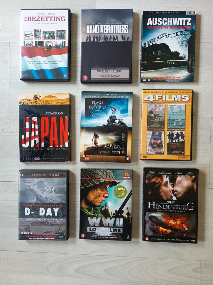 WOII DVD BOXEN Collectie - Verzamelboxen, Cd's en Dvd's, Dvd's | Actie, Zo goed als nieuw, Oorlog, Boxset, Vanaf 12 jaar, Ophalen of Verzenden