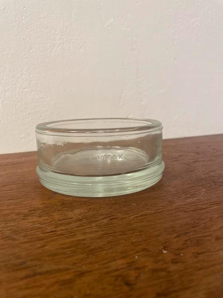 LUMAX Asbak/Vide Poche, Le Corbusier Stijl, Huis en Inrichting, Woonaccessoires | Schalen en Manden, Gebruikt, Schaal, Rond, Glas
