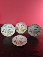 4 Plateel bordjes Zuid-Holland Gouda, decor Juliëtte, Antiek en Kunst, Ophalen of Verzenden