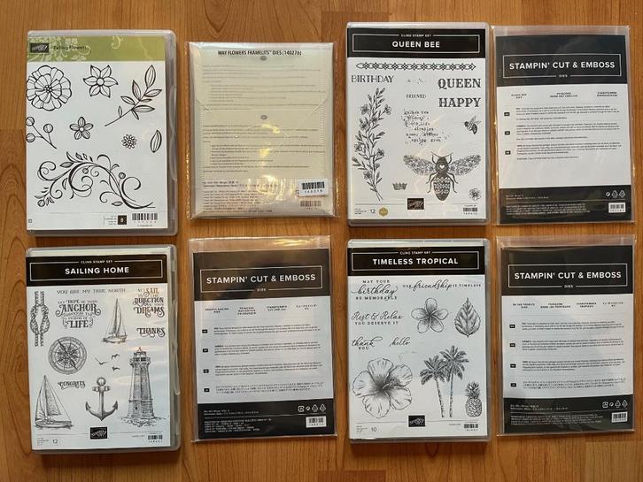 Stampin' Up! stempels & stanzen, deel 3, zie omschrijving, Hobby en Vrije tijd, Stempelen, Zo goed als nieuw, EZ-mounted stempel