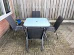 Gratis af te halen: Tafel & 4 stoelen, Ophalen, Gebruikt, Eettafel, Tuinset