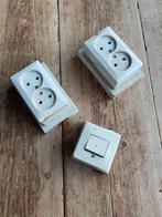 Gebruikte opbouw schakelaar en stopcontacten, Ophalen of Verzenden, Gebruikt, Schakelaar