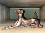 Bronzen Windhond Beeld, Antiek en Kunst, Ophalen of Verzenden, Brons