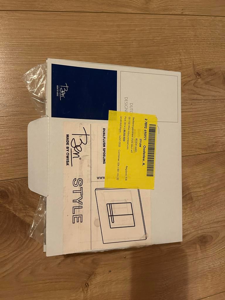 Ben Style W Bedieningspaneel Dual Flush - Nieuw, Ophalen of Verzenden, Nieuw, Wit, Overige typen