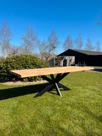 Teak eettafel tuintafel tafel  massief 240x100x5, Ophalen of Verzenden, Nieuw, Rechthoekig, Teakhout