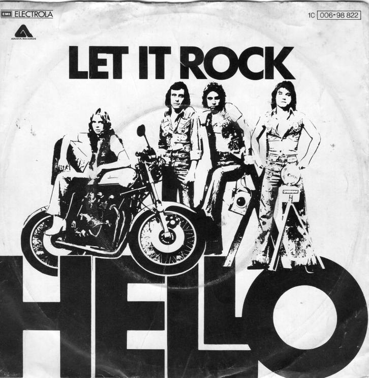 HELLO  -  Let it rock, Cd's en Dvd's, Vinyl Singles, Gebruikt, Single, Pop, 7 inch, Ophalen of Verzenden