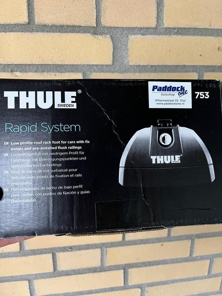 Thule wingbar en thule rapid 753, Auto diversen, Dakdragers, Zo goed als nieuw, Ophalen of Verzenden