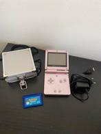 Gameboy Advance SP inclusief Pokemon spel, Spelcomputers en Games, Spelcomputers | Nintendo Game Boy, Ophalen of Verzenden, Zo goed als nieuw