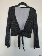 Lief stippen zwart/ wit  wikkel vestje S, Kleding | Dames, Truien en Vesten, Ophalen of Verzenden, Zo goed als nieuw, Wit
