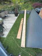 2 vuren houten balken 1x 4500x170x70 en 1x 226x190x70 lxbxd., Doe-het-zelf en Verbouw, Hout en Planken, Ophalen, Zo goed als nieuw