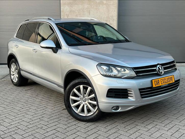 Nette Grijze Volkswagen Touareg 3.6 FSI SUV 4X4 280PK/APK/AC, Auto's, Volkswagen, Bedrijf, Touareg, 4x4, Aangepast voor mindervaliden