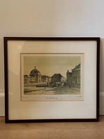 De Leidschen Dam | gekleurde litho | G. Bos, P. Trap ca 1865, Antiek en Kunst, Ophalen of Verzenden