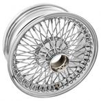 Nieuwe chromen SPAAKWIELEN voor Jaguar E-type V12, 15 inch, Velg(en), -, -