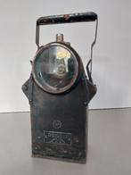Antieke Accu Mijnlamp / Seinlamp - DOMINIT-WERKE - WO2 ?, Ophalen of Verzenden