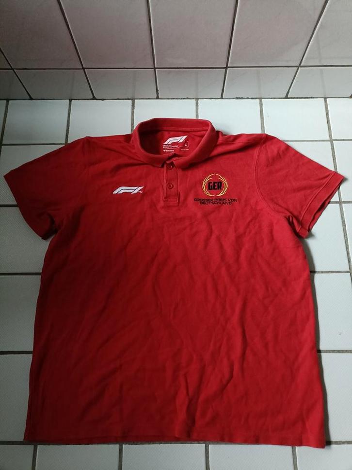 (L) Fanatics F1 2018 Germany "Grosser Preis von Deutschland", Kleding | Heren, Polo's, Gedragen, Maat 52/54 (L), Rood, Ophalen of Verzenden