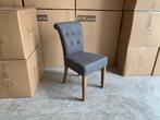 Nieuwe stoelen Lorein in Grijze stof met Eiken poot, Huis en Inrichting, Ophalen, Hout, Nieuw, Landelijk