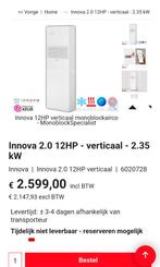 Monoblock airco, Ophalen, Verwarmen, Minder dan 60 m³, 3 snelheden of meer