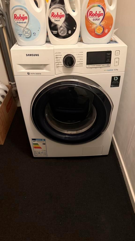 Samsung WW80K6404QW/EN Wasmachine - 8kg, Witgoed en Apparatuur, Wasmachines, Gebruikt, Voorlader, 8 tot 10 kg, 85 tot 90 cm, 1200 tot 1600 toeren