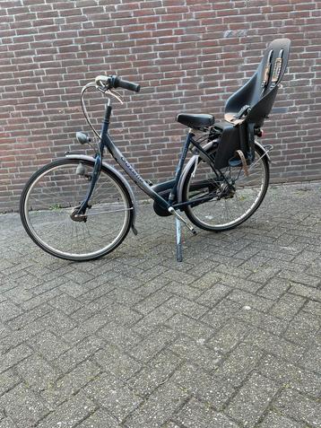 Gazelle damesfiets met iki kinderzitje  beschikbaar voor biedingen