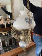 Authentieke Delfts Blauwe hanglamp (grote fitting E27), Antiek en Kunst, Antiek | Lampen, Ophalen