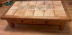 Antieke eikenhouten salontafel, Huis en Inrichting, Tafels | Salontafels, Ophalen, Gebruikt, 100 tot 150 cm, Eikenhout