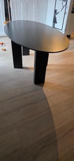 Zware,  zwart geverfde, eiken eettafel Enzo Luca, Huis en Inrichting, Ophalen, Eikenhout, 200 cm of meer, 50 tot 100 cm