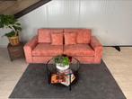 GRATIS LEVERING Velvet 3zits bank roze 225x95 NIEUW, Stof, 75 tot 100 cm, Ophalen of Verzenden, Rechte bank