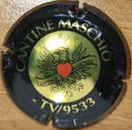 Italiaanse Prosecco-capsule, CANTINE MASCHIO zwart&goud n09c, Witte wijn, Ophalen of Verzenden, Zo goed als nieuw, Italië