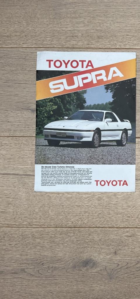 TOYOTA SUPRA FOLDERS, Verzenden, Zo goed als nieuw, Toyota