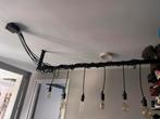Industriële Hanglamp met 6 Lampen, Huis en Inrichting, Lampen | Hanglampen, Ophalen, Gebruikt, Metaal, Minder dan 50 cm