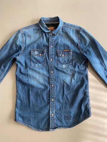 Superdry denim  overhemd maat M beschikbaar voor biedingen