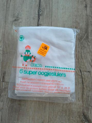 6x super oogjesluiers van Hema, nieuw! Wasbare luiers katoen beschikbaar voor biedingen
