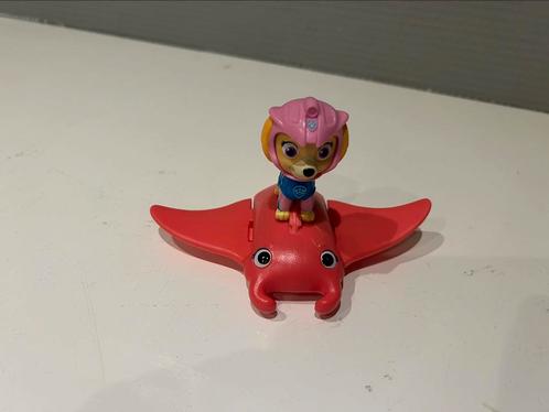 Paw Patrol Aqua pups Skye en reuzenmanta, Kinderen en Baby's, Speelgoed | Actiefiguren, Zo goed als nieuw, Ophalen of Verzenden