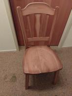 4 x blank eiken stoelen, Huis en Inrichting, Stoelen, Ophalen, Gebruikt, Overige kleuren, Vier
