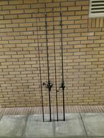 ZGAN SHIMANO TX 2 KARPER HENGELS + ZGAN SPRO MOLENS+FOUDRAAL, Ophalen, Zo goed als nieuw, Complete set