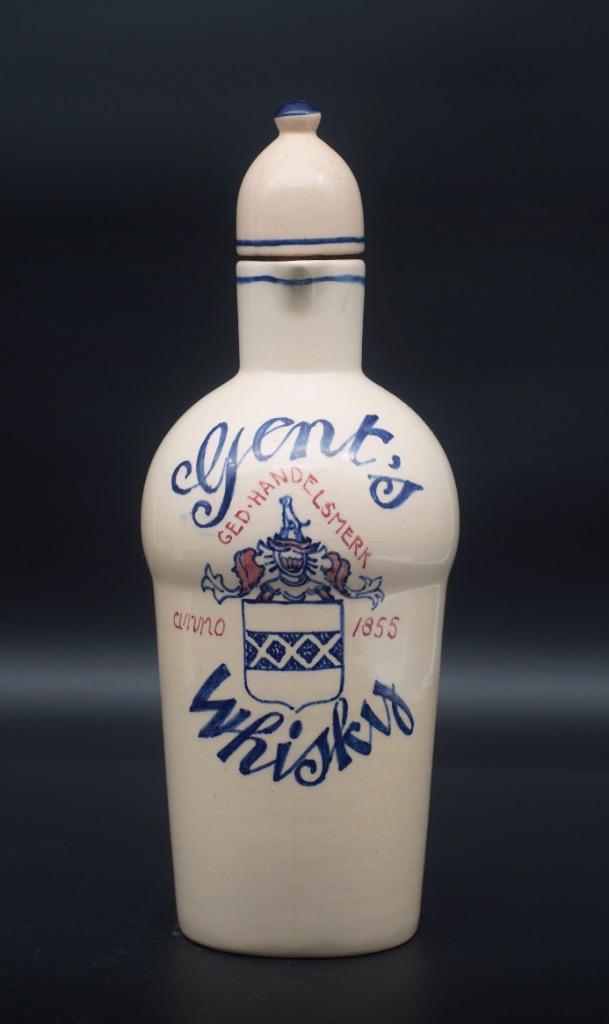 Van Gent's Whiskykruik delfts blauw, Antiek en Kunst, Antiek | Keramiek en Aardewerk, Ophalen of Verzenden