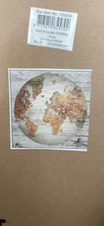 Houten Wereldkaart – Stijlvol Wanddecoratiestuk 80x80 cm, Ophalen of Verzenden, Nieuw, Overige thema's