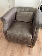 Riviera Maison pellini leren fauteuil stoel, Huis en Inrichting, Ophalen, Zo goed als nieuw, 50 tot 75 cm, Leer