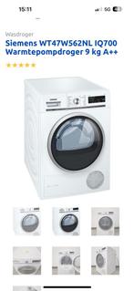 Siemens warmtepompdroger IQ 700 type WT47W562NL, Witgoed en Apparatuur, Wasdrogers, Overige typen, 8 tot 10 kg, Ophalen of Verzenden