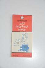 Routekaart Zuid Engeland Wales uit 1978 Wegenkaart, Gelezen, Landkaart, 1800 tot 2000, Europa Overig
