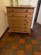 Houten commode met lades, Huis en Inrichting, Kasten | Dressoirs, Gebruikt, 100 tot 150 cm, Ophalen of Verzenden, Met lade(s)