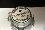 Nieuwe Weckpot Homemade is Happiness, Huis en Inrichting, Nieuw, Pot, Bus of Blik, Ophalen