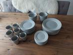 46 delig Margriet servies Taupe, Bord(en), Gebruikt, Ophalen