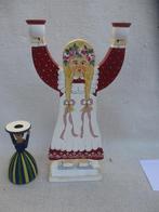 Diverse Vintage Scandinavische houten kandelaars, Gebruikt, Overige kleuren, Ophalen of Verzenden, Hout