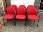 Lande stoelen, 6 stuks, Huis en Inrichting, Stoelen, Ophalen, Gebruikt, Rood, Vijf, Zes of meer stoelen