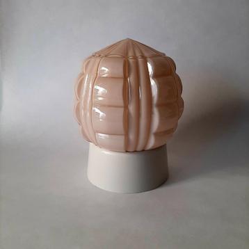 Thabur Art Deco plafondlamp in roze | Pastelroze schroefbol  beschikbaar voor biedingen