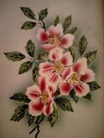 Dienblad met bloemen, vintage? Antiek?, Antiek en Kunst, Ophalen of Verzenden