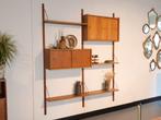 Deens wandsysteem | Vintage | Teak | Modulair, Ophalen, 200 cm of meer, ., 150 tot 200 cm