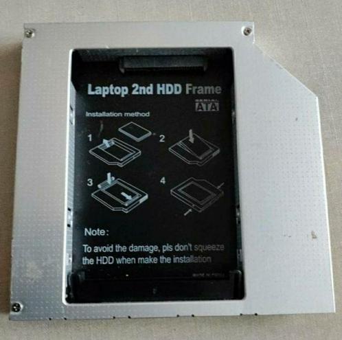 LAPTOP 2nd HDD FRAME,ATA,HDD / SSD mounting,2,5-3,5 inch, Computers en Software, Harde schijven, Zo goed als nieuw, Ophalen of Verzenden